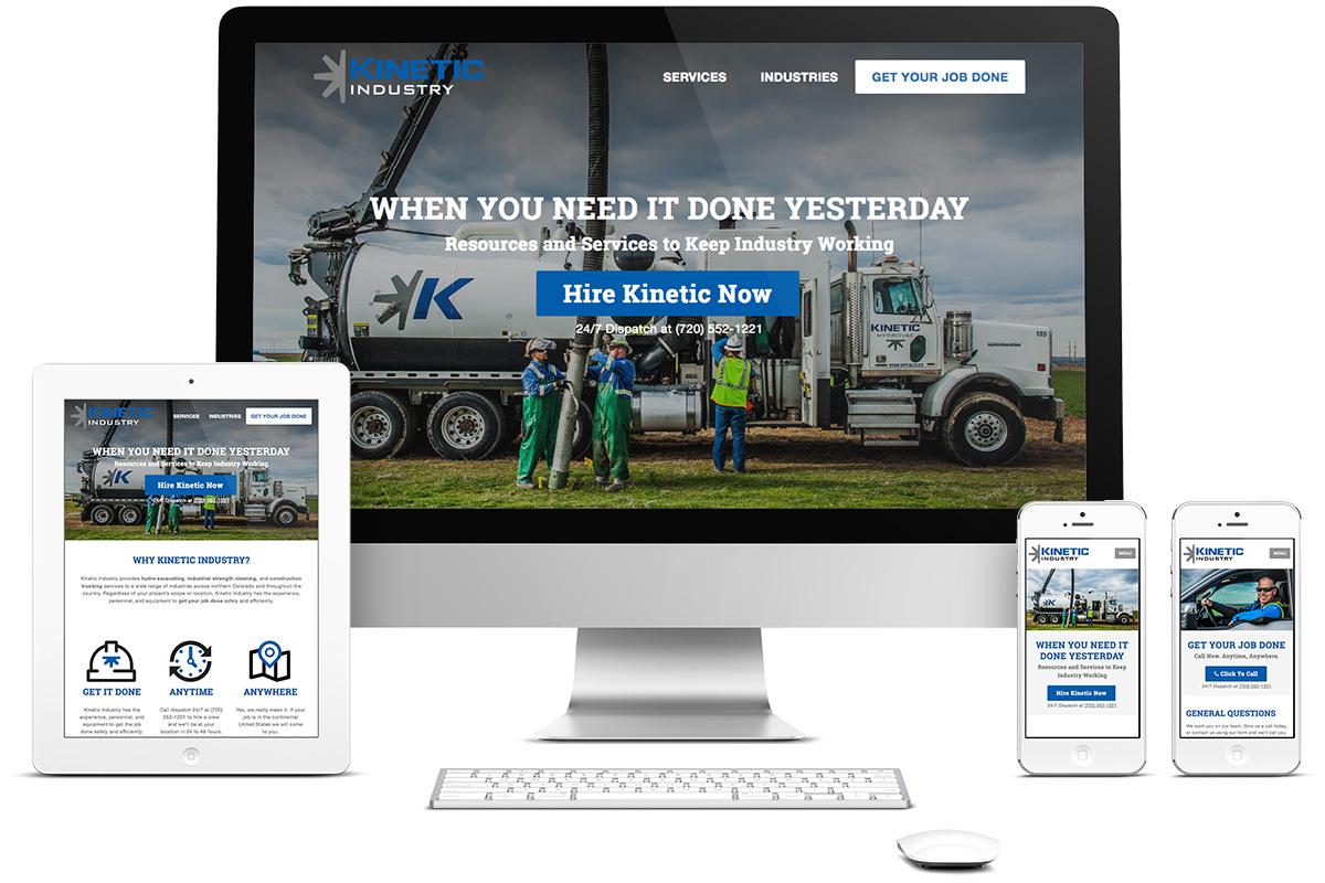 Kinetic Industry's Website Design