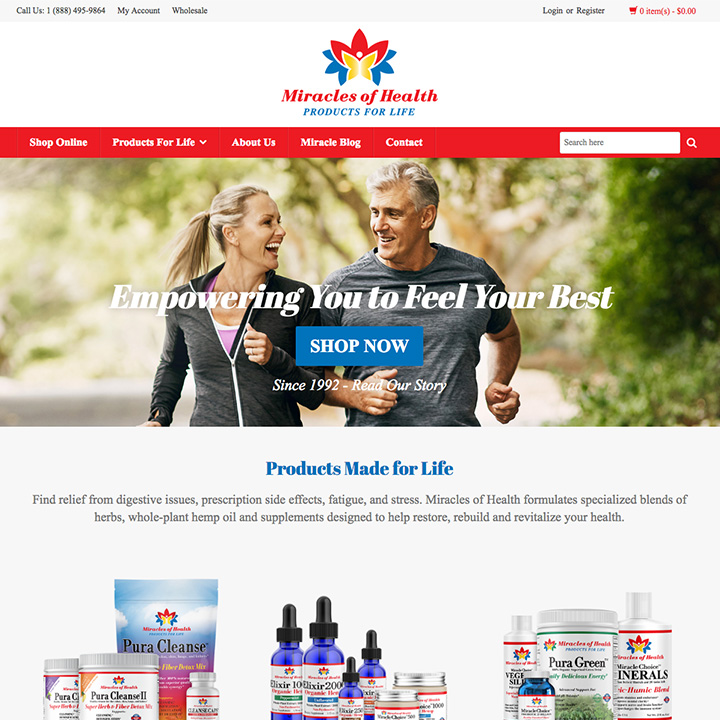 Homepage - Miracles of Health
