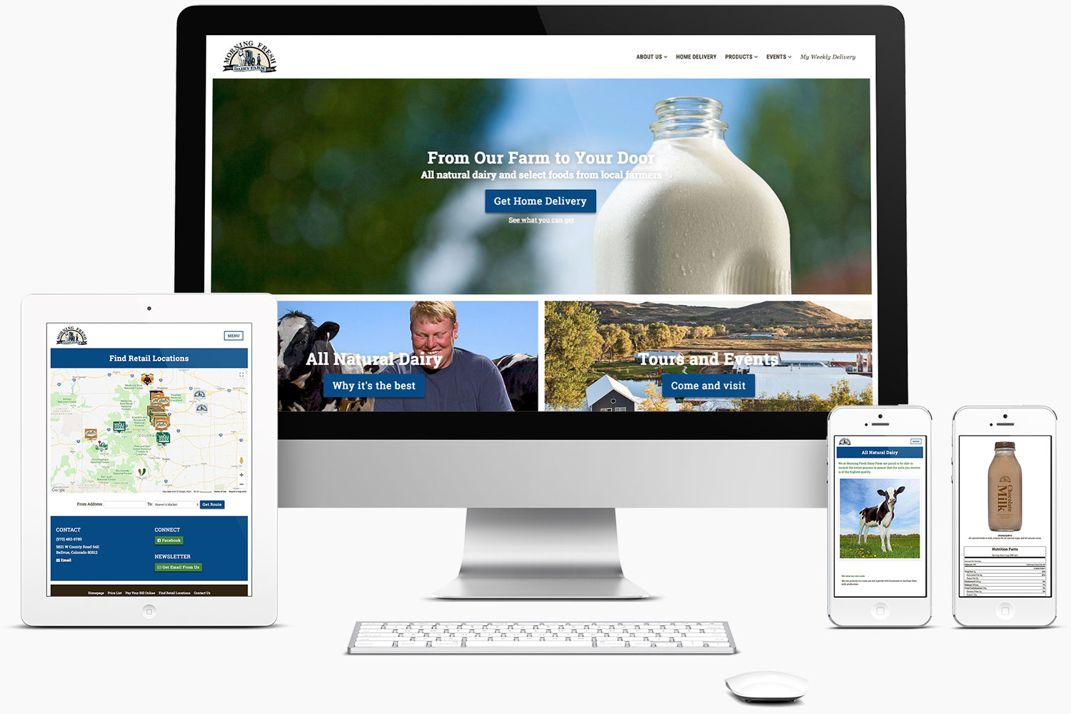 Web Design - Morning Fresh Dairy