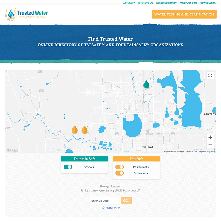 Interactive Map - Trusted Water