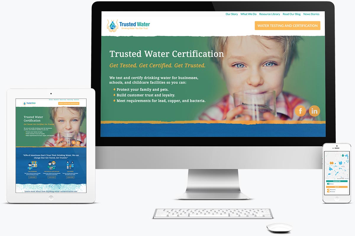 Web design for Trusted Water