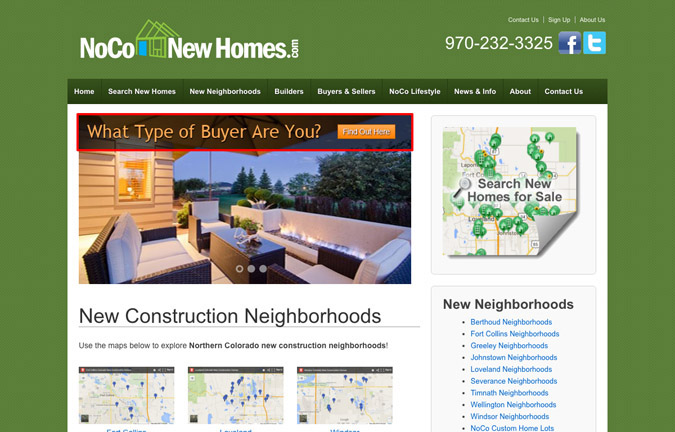 Construction Websites: Write Targeted Content - NoCO New Homes