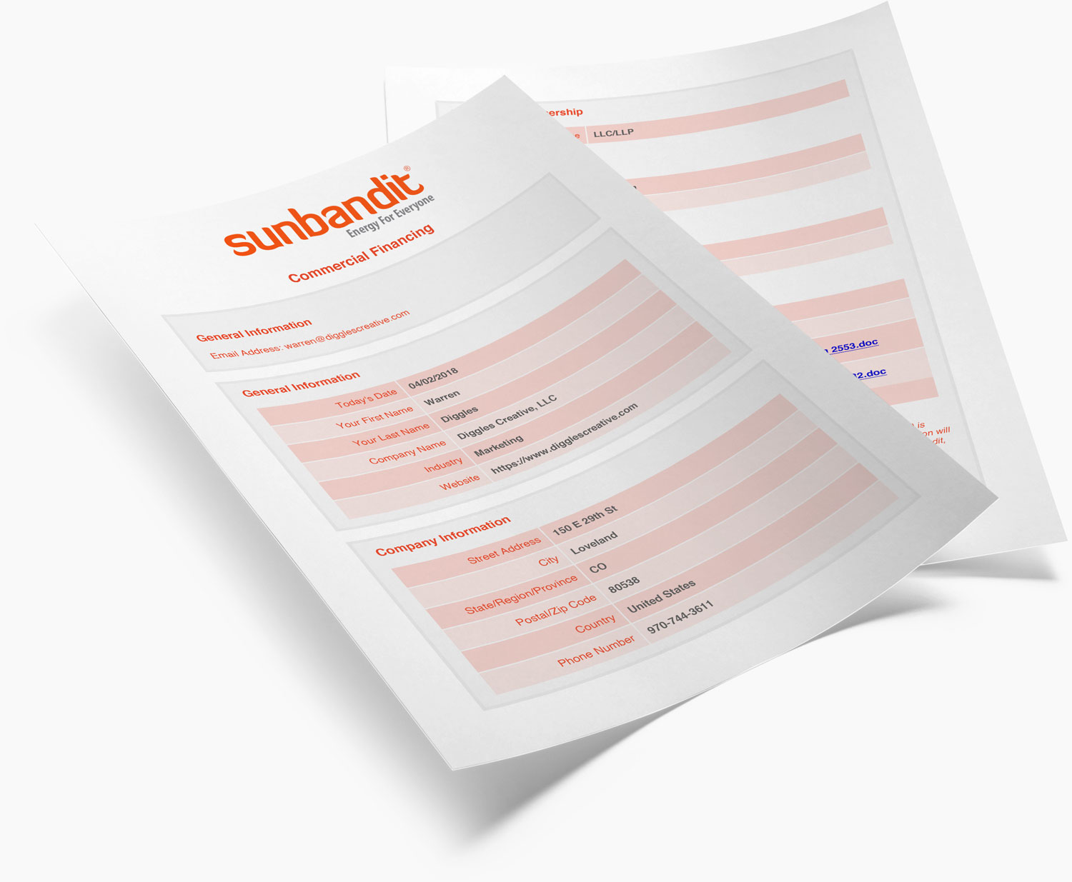 Online PDF Application - Sun Bandit®